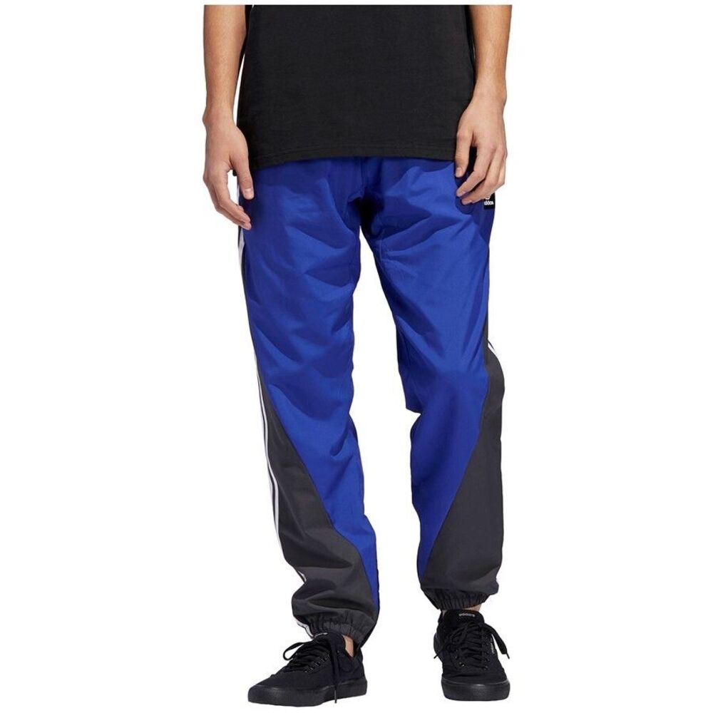 Adidas Originals Vintage Rare Insley Nylon Pants Scally Trackies Blue S